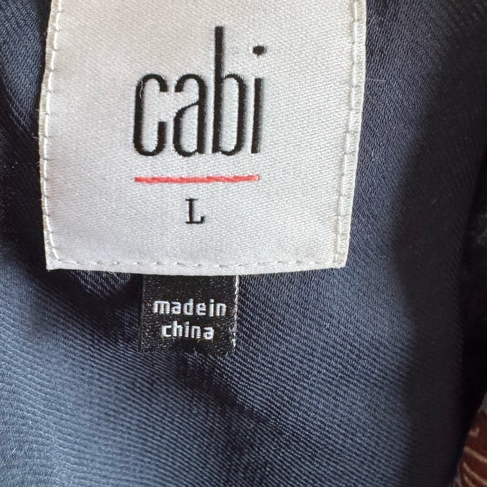 CAbi Provincial Blue Paisley Shirt Dress- Large - Picture 9 of 10